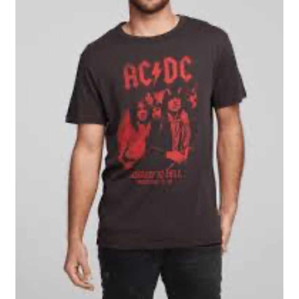 Men's Chaser AC DC Crew Neck Tee - New With Tags - Size Small
